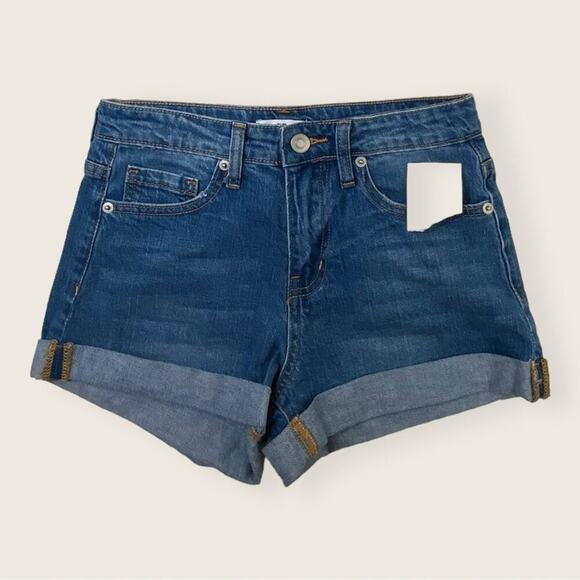 NWT | BP | Rolled Hem Denim Shorts | Blue | Size 25 - Picture 2 of 13